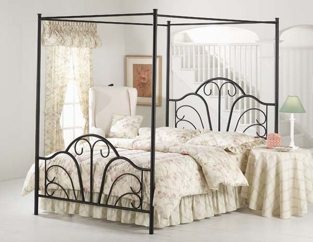 HH2 Home Dover Black Full Canopy Bed-1