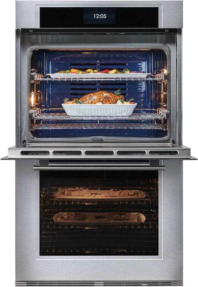 Wolf® M Series 30" Stainless Steel Double Electric Wall Oven-1
