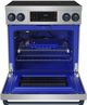 Thor Kitchen® Gordon Ramsay Collection 30" Stainless Steel Pro Style Induction Range with Tilt Panel Touch Control and Blue Trim-1