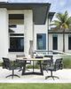 Tommy Bahama® Outdoor South Beach Dark Graphite Round Dining Table with Teak Top-3
