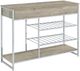 Coaster® Melrose Chrome/Gray Wine Cabinet-3