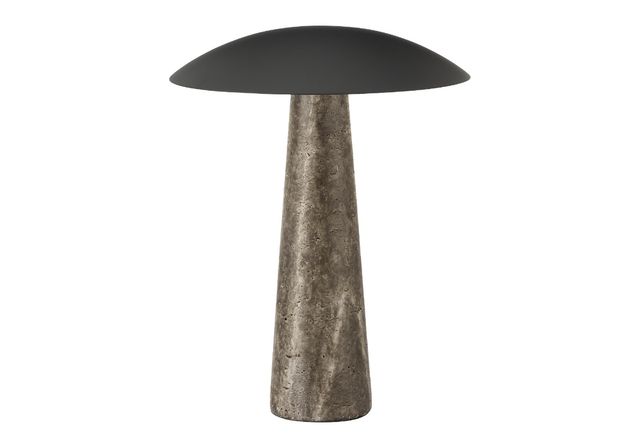 Monarch Specialties Inc. Gray Resin 15" Table Lamp-0