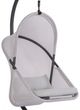 Furniture of America® Crush 2-Piece Black/Light Gray Fabric/Metal Outdoor Swing Chair and Stand Set-1