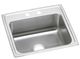 Elkay Lustertone® Lustrous Satin 22'' x 19.5" 1-Hole Single Bowl Drop-in ADA Sink-0