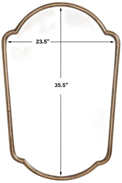 Uttermost® Naomi Antique Brass Mirror-3