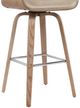 Armen Living Tyler 3-Piece Vintage Brown/White Wash Barstool Set-5