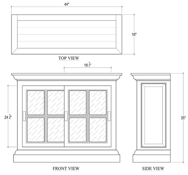 Bramble Customizable English Short Bookcase-1