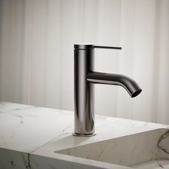 KOHLER® Components® Vibrant Titanium Single-Handle Bathroom Sink Faucet-3