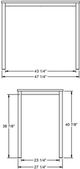 Amisco Customizable Harrison Thermo Fused Laminate Bar Table-1