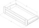 Kodiak Furniture Washington Suede Gray/Rustic Walnut Queen Storage Futon with Mattress-3