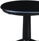 John Thomas Furniture® Dining Essentials Black Round Dining Table with Black Transitional Pedestal Base-1