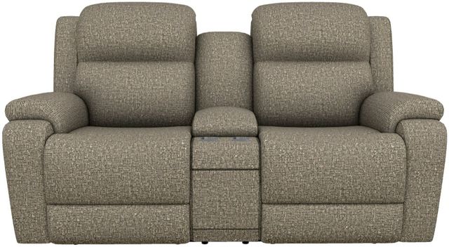 La-Z-Boy® Dorian Peppercorn Power Reclining Loveseat with Console, Headrest, and Lumbar-1