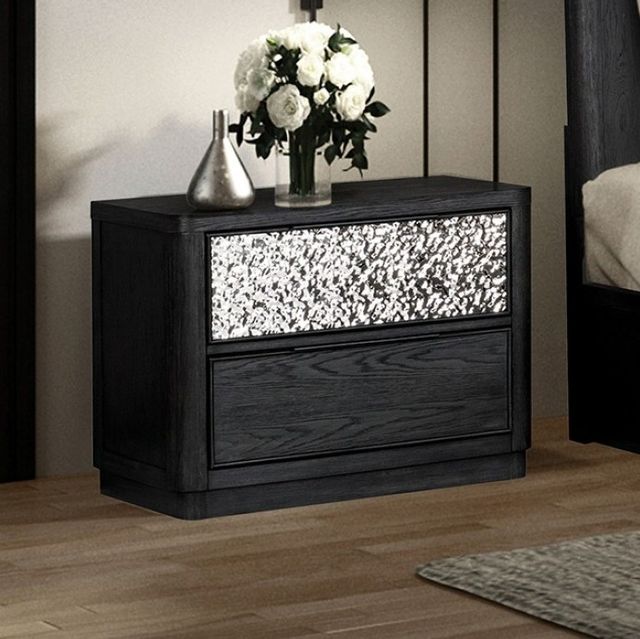 Furniture of America® Sterling West Ash Gray Two-Drawer Nighstand-1