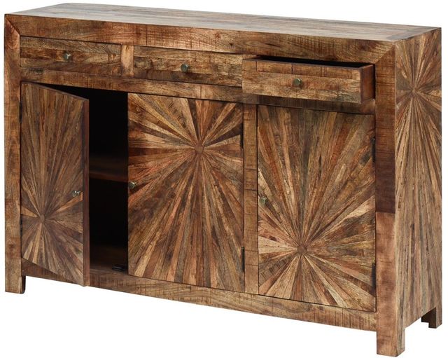 Jaipur Furniture Cayley Brown 3-Door/3-Drawer Sideboard-2