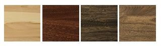 Country View Woodworking Customizable Gillette 48" Elm Top Dining Table with 2-Leaves and Brown Maple Legs-3