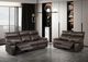 Furniture of America® Onoria Brown Manual Reclining Sofa-1
