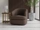 International Furniture Direct Tumbi Brown Swivel Accent Chair-2