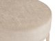 HH2 Home Swanson Bone White/Distressed White Metal Vanity Stool-3