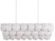 Currey & Company Tulum Sugar White Oval Chandelier-1