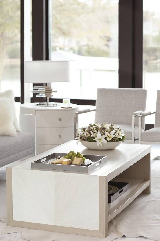 Bernhardt Axiom Linear Gray Cocktail Table-1