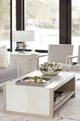 Bernhardt Axiom Linear Gray Cocktail Table-1