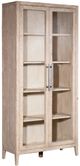 Dovetail Furniture Basel Light Warm Wash/Silver Cabinet-0