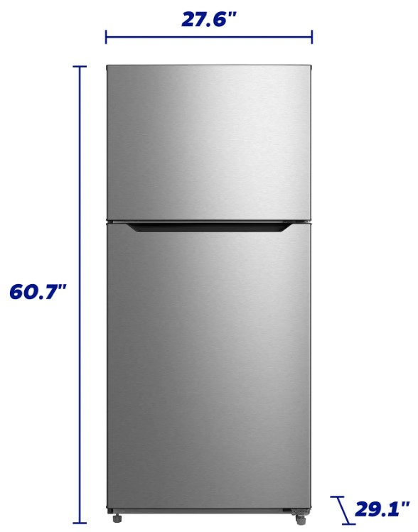 Element® 28 in. 14.2 Cu. Ft. Stainless Steel Top Freezer