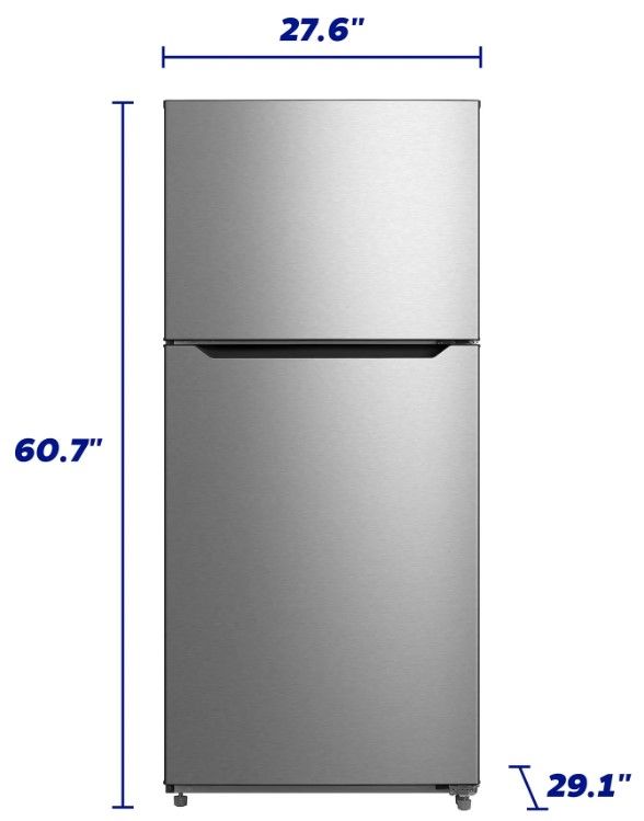 Element® 28 in. 14.2 Cu. Ft. Stainless Steel Top Freezer Refrigerator -2
