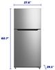 Element® 28 in. 14.2 Cu. Ft. Stainless Steel Top Freezer Refrigerator -2