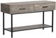 Magnussen Home® Fenwick Whitetail Brown Rectangular Sofa Table with Matte Black Base-0