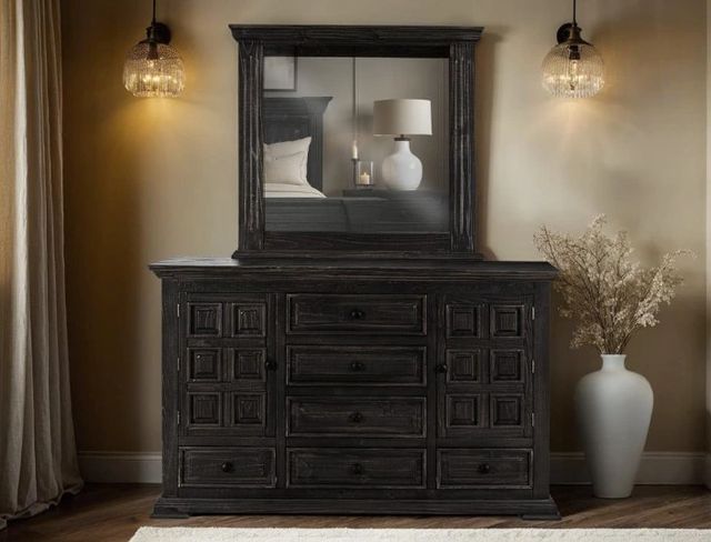 International Furniture Direct Terra Dark Black Dresser-1