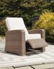 Signature Design by Ashley® Beachcroft Beige Aluminum/Fabric/Resin Outdoor Recliner-5