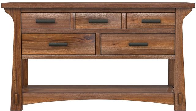 A-America® Eldora Saddle Brown Sofa Table-2
