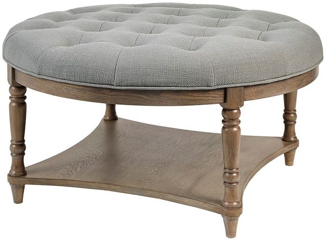 Olliix by Martha Stewart Grey Cedric Accent Ottoman-2