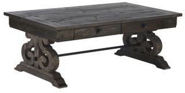 Magnussen Home® Bellamy Peppercorn Rectangular Cocktail Table-0