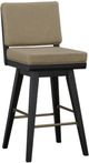 Bernards Elure Peppercorn/Slate Swivel Bar Stool-0