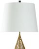 StyleCraft Black/Gold Veil/White Table Lamp-1