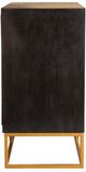 Coaster® Zara Black Walnut/Gold 2-Door Accent Cabinet-2