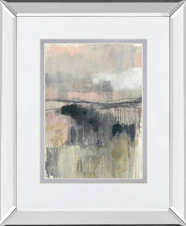 Classy Art Blush Horizon II by Jennifer Goldberger Mirrored Frame Wall Art-0