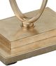 Currey & Company Bangle Gray Accent Table with Gold Base-5
