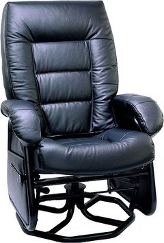 Fauteuil inclinable pivotant à glissière manuel de PEL International PEL série 02 - Noir