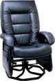 PEL International PEL 02 Series Black Manual Swivel Glider Recliner-0