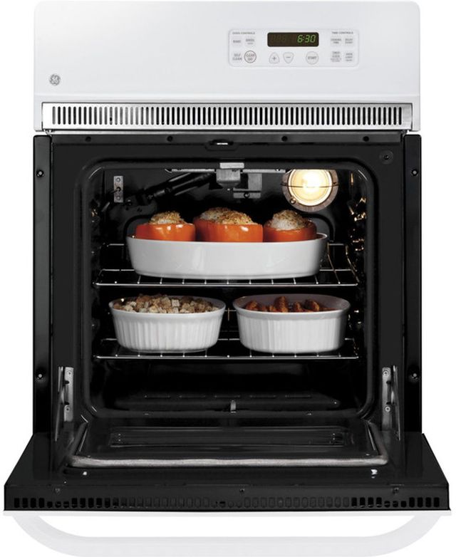GE® 24" White Electric Built In Single Oven-2