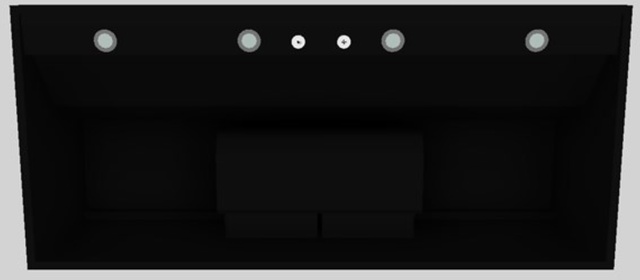 Vent-A-Hood® 54" Black Wall Mounted Range Hood-3