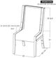 International Furniture Direct Walnut Black-Reddish Brown Side Chair-2