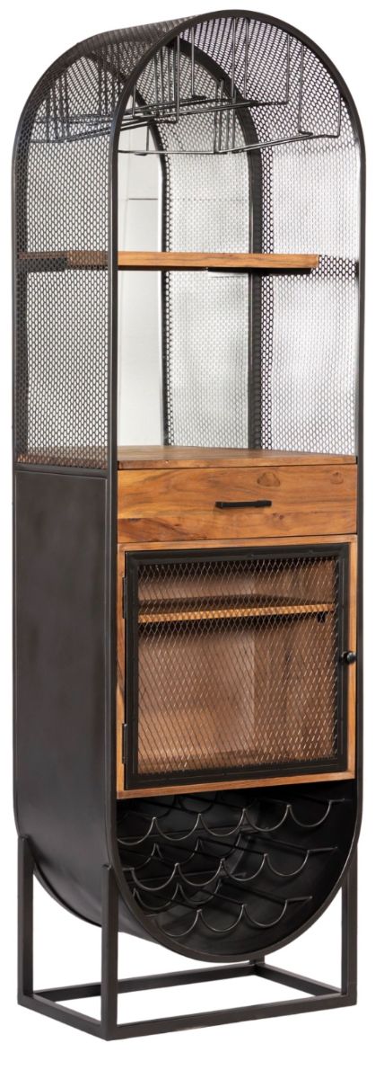 Home Trends & Design Roswell Natural Bar Cabinet-0