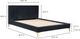 Moe's Home Collection Astrid Blue King Bed-1