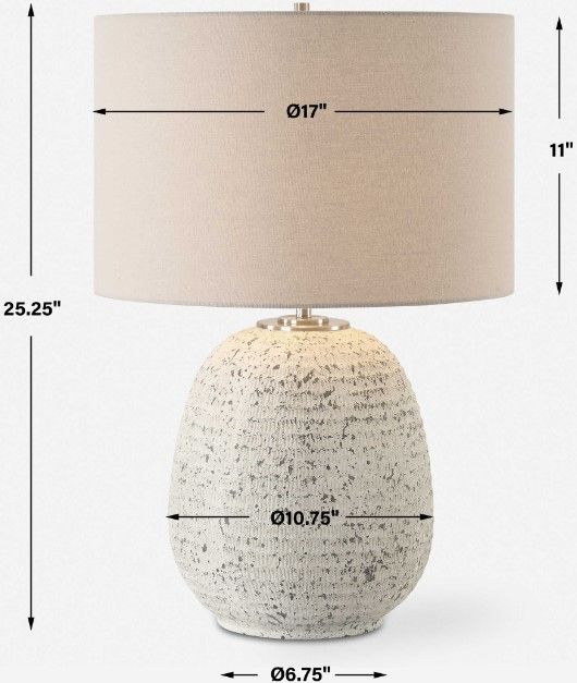 Uttermost® Danala Dark Gray/Ivory Table Lamp-2