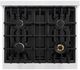 ZLINE Classic 30" Satin Stainless Steel Pro Style Dual Fuel Range with Black Matte Door-1