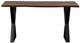 Porter International Designs Manzanita Harvest Console Table with Black Metal Architectural Base-1